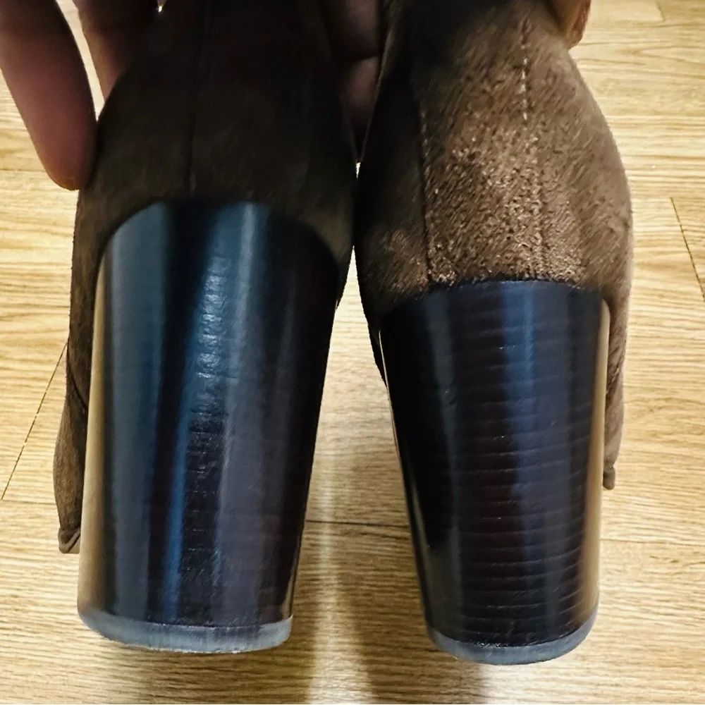 Tory Burch TURNLOCK HEELED DARK CHOCOLATE ANKLE BOOT